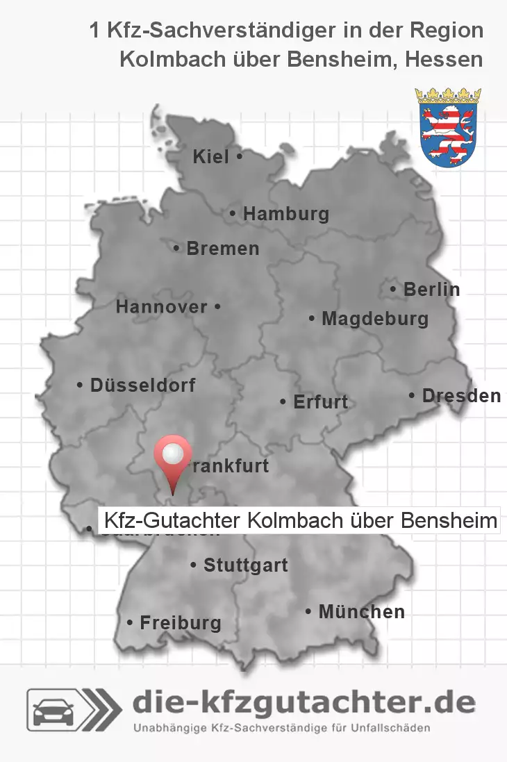 Sachverständiger Kfz-Gutachter Kolmbach über Bensheim
