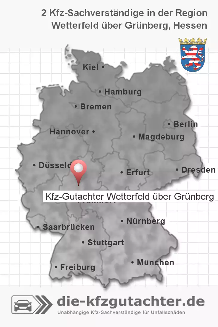 Sachverständiger Kfz-Gutachter Wetterfeld über Grünberg