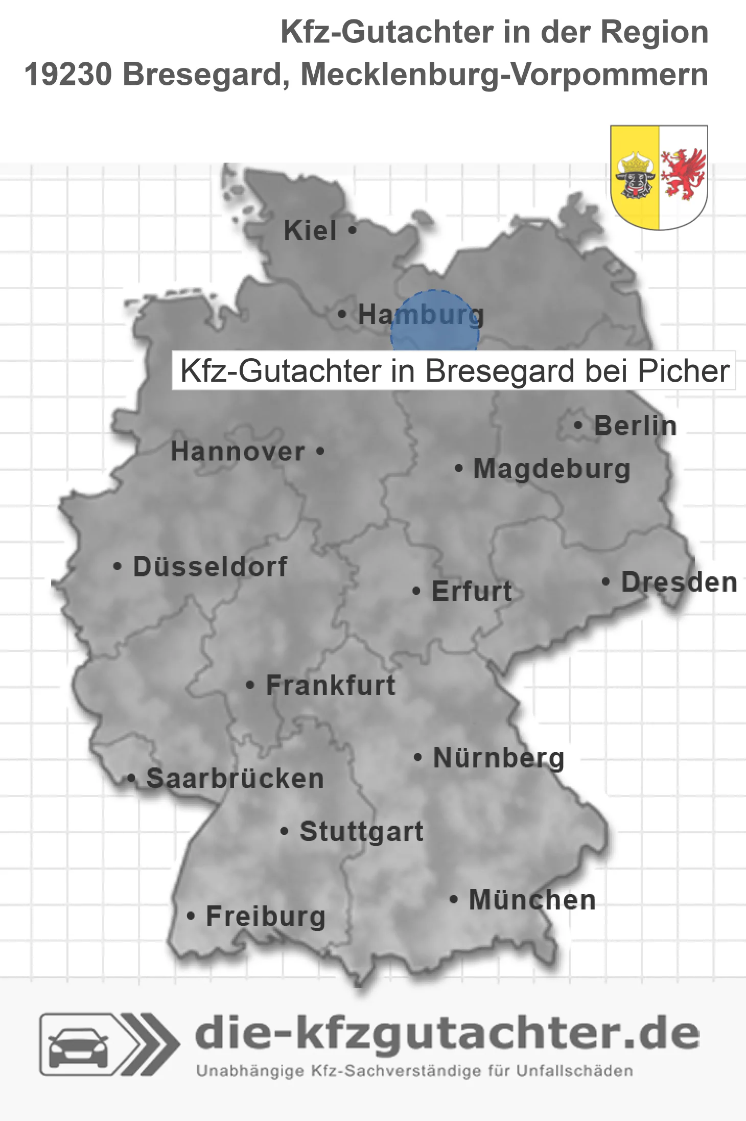 Kfz-Gutachter Bresegard bei Picher