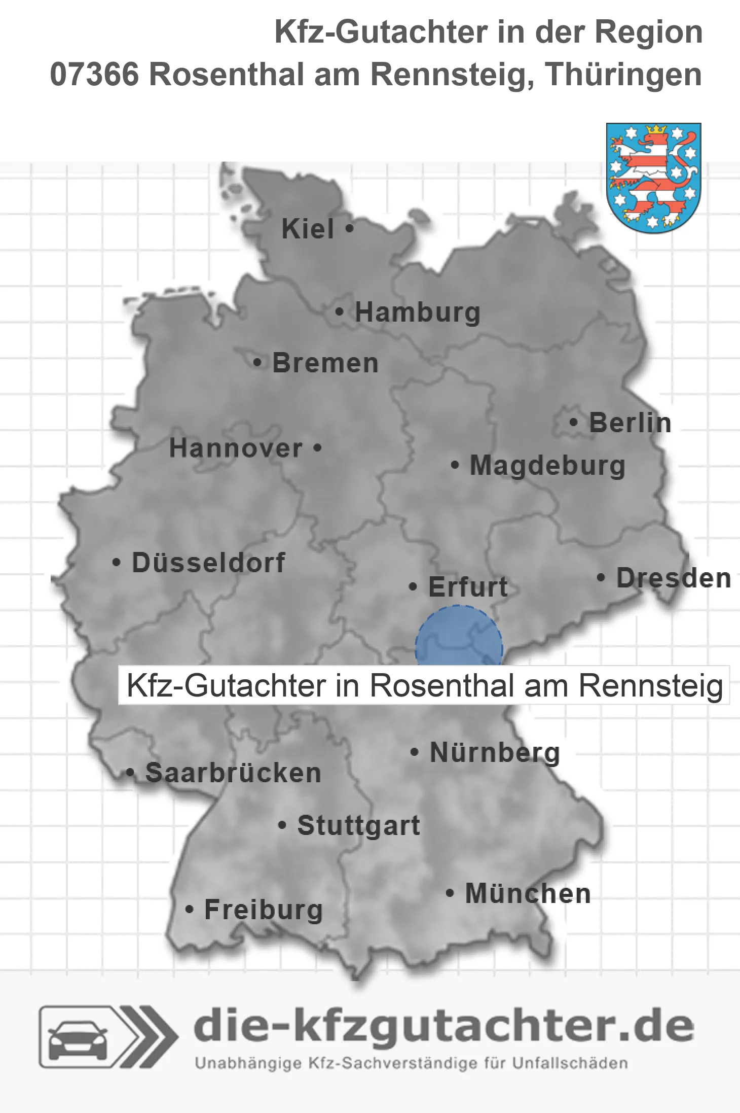 Kfz-Gutachter Rosenthal am Rennsteig