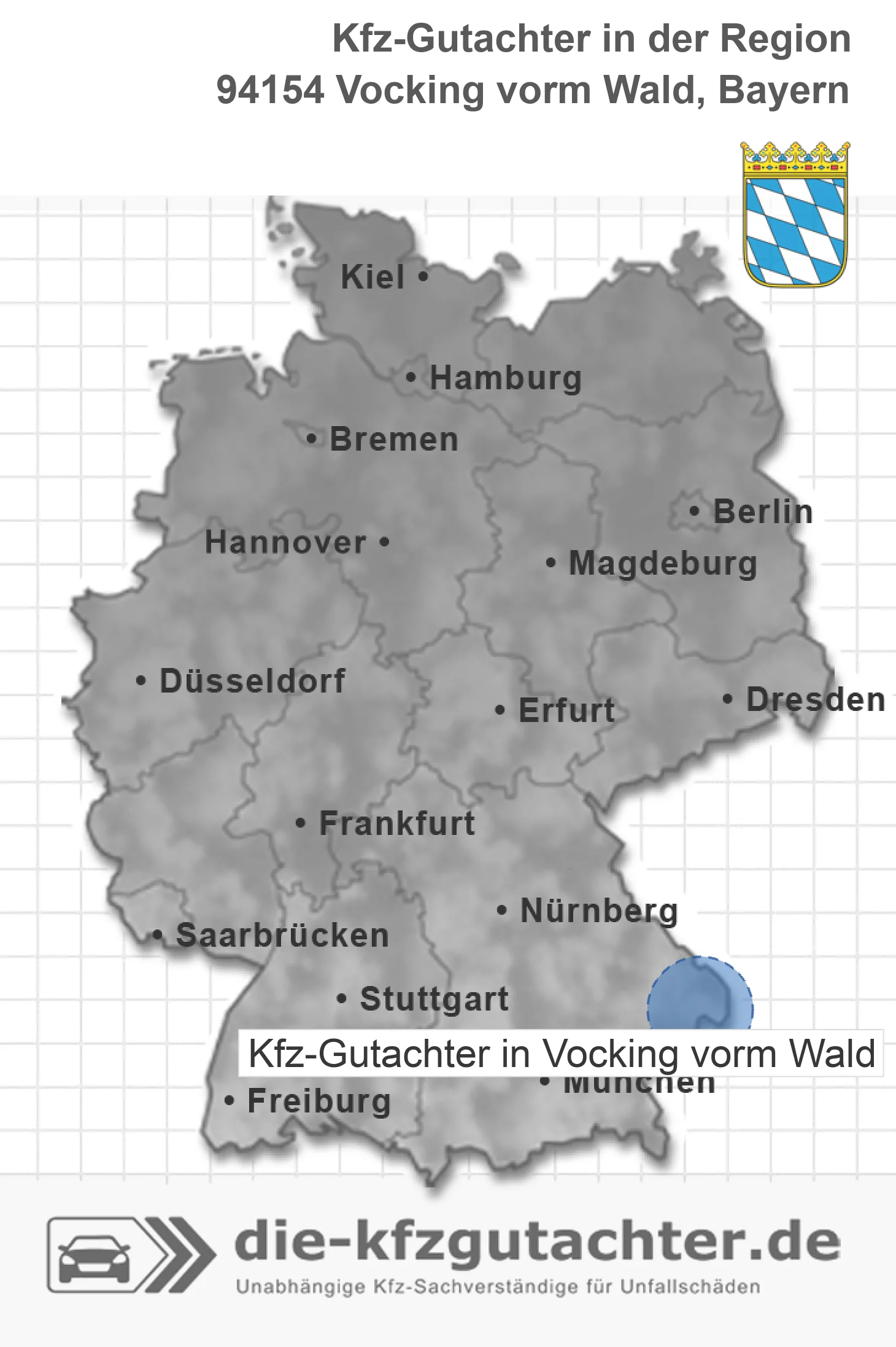 Kfz-Gutachter Vocking vorm Wald