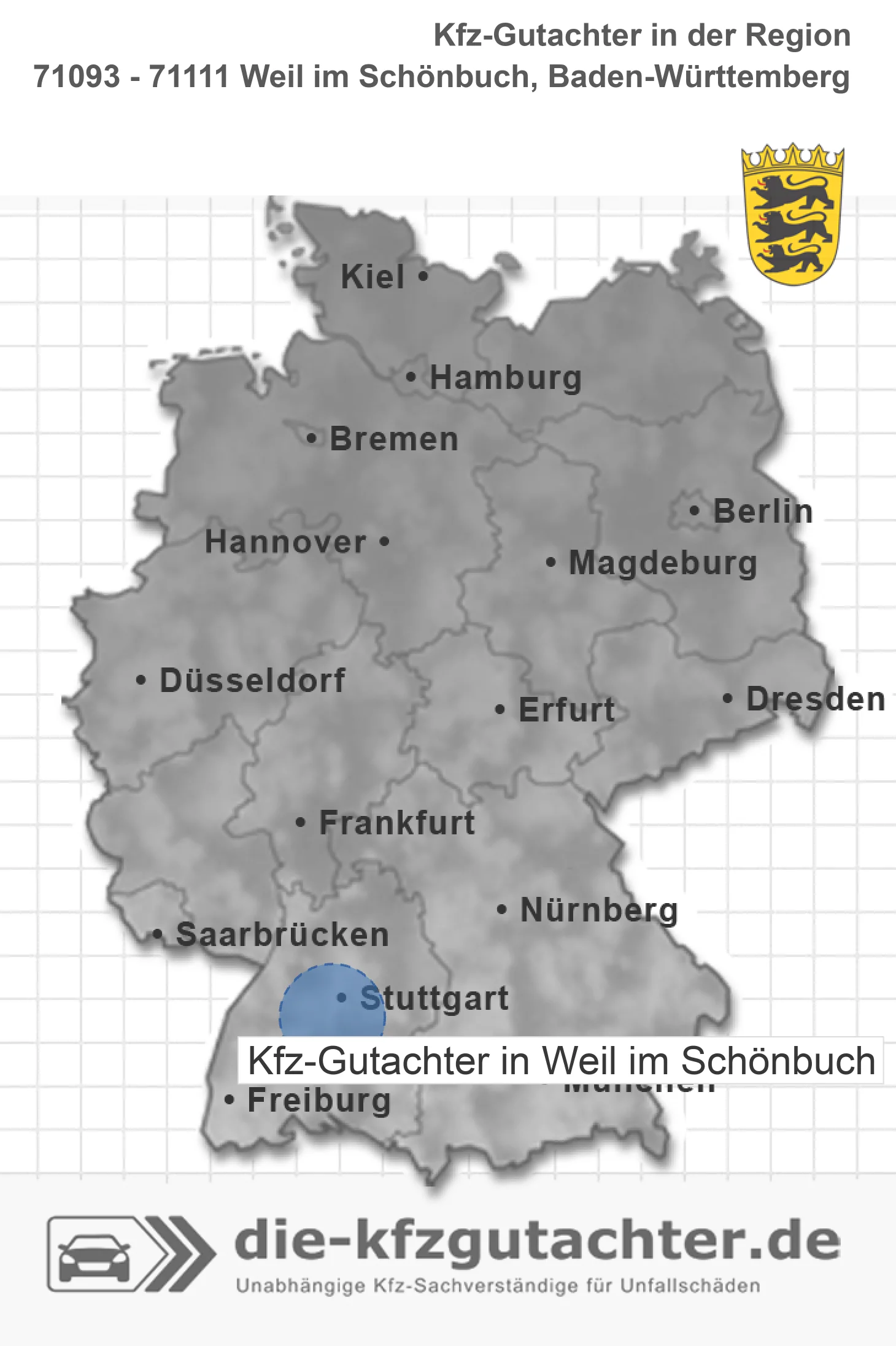 Kfz-Gutachter Weil im Sch&ouml;nbuch