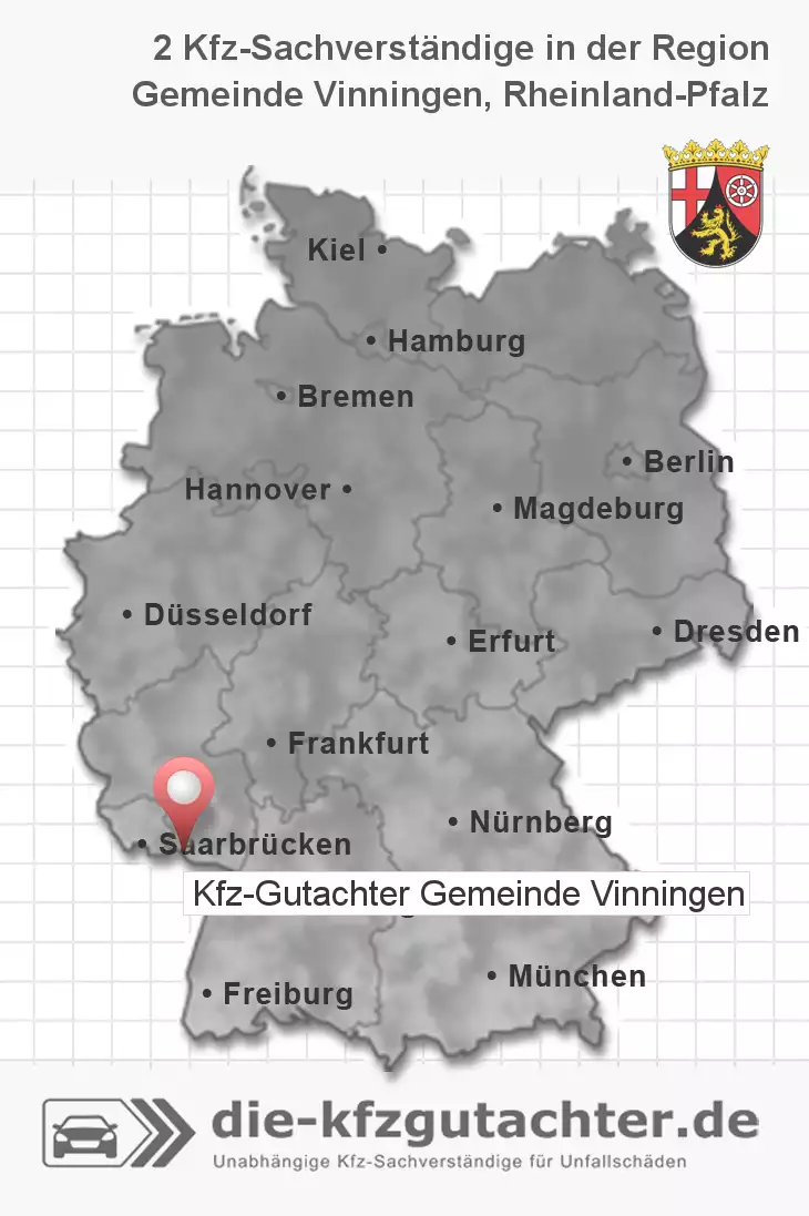 Sachverständiger Kfz-Gutachter Gemeinde Vinningen