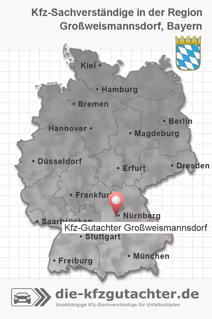 Sachverständiger Kfz-Gutachter Großweismannsdorf