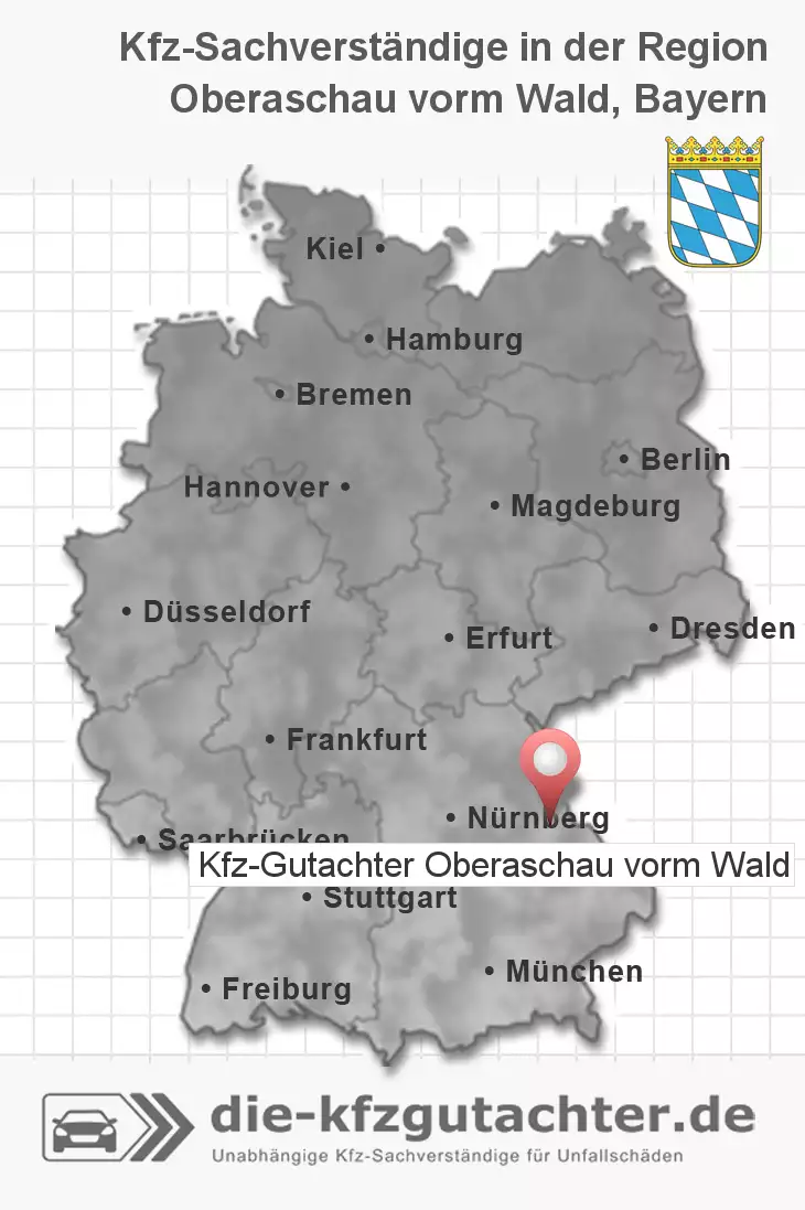 Sachverständiger Kfz-Gutachter Oberaschau vorm Wald