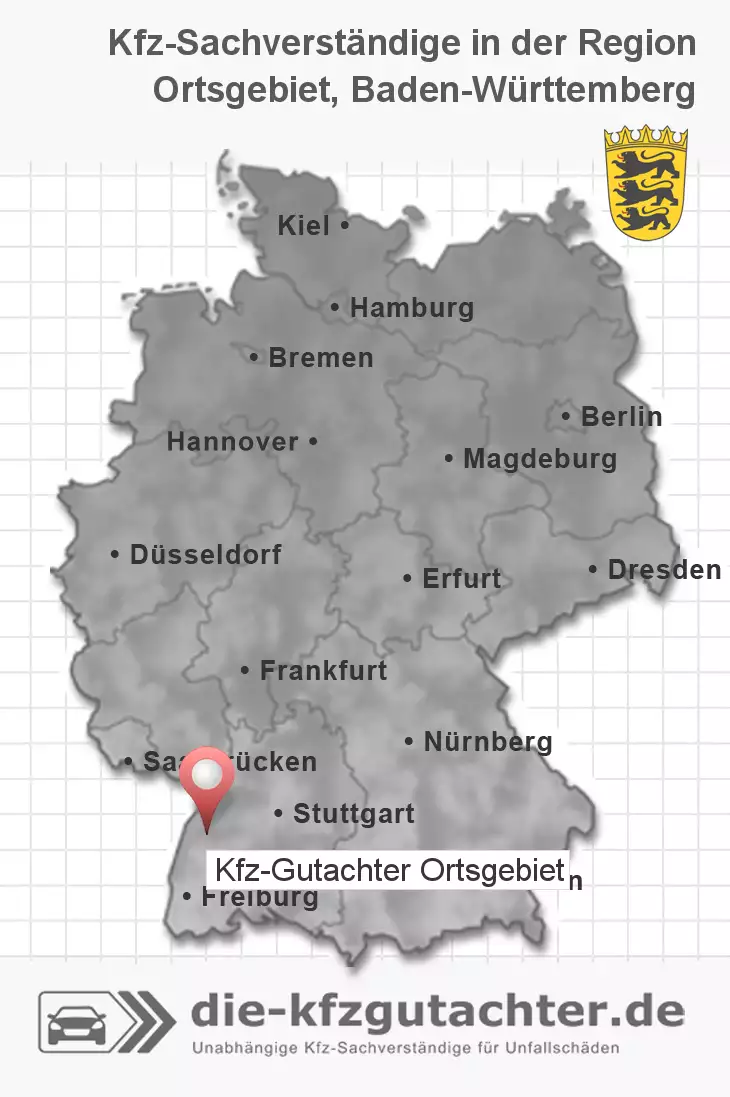 Sachverständiger Kfz-Gutachter Ortsgebiet