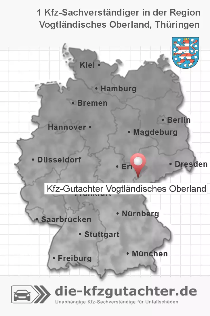 Sachverständiger Kfz-Gutachter Vogtländisches Oberland