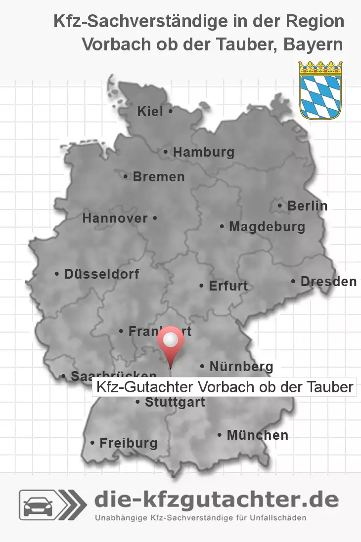 Sachverständiger Kfz-Gutachter Vorbach ob der Tauber